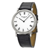 Patek Philippe Calatrava White Dial 18 kt White Gold 5120G Patek Philippe Calatrava White Dial 18 kt White Gold 5120G