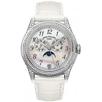 Patek Philippe Complicated 18kt White Gold Moon Phase Diamond Ladies 4937G