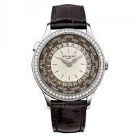 Patek Philippe Complication Mechanical Ivory and Brown Dial 7130G-010