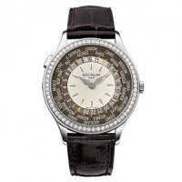 Patek Philippe Complication Mechanical Ivory and Brown Dial 7130G-010