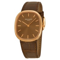 Patek Philippe Golden Ellipse Automatic Brown Dial 18 kt Rose Gold 3738/100R/001