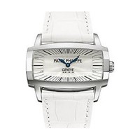 Patek Philippe Gondolo Gemma Mother Of Pearl Dial White Leather Ladies 4980G
