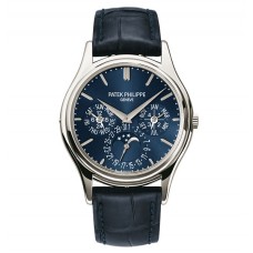 Patek Philippe Grand Complications Blue Dial Platinum Blue Leather 5140P