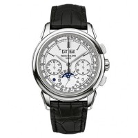 Patek Philippe Grand Complications Silver Dial Chronograph 18K White Gold 5270G-018