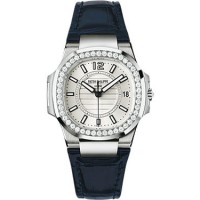 Patek Philippe Nautilus 18kt White Gold Diamond Case Ladies 7010G