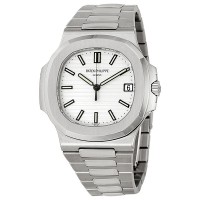Patek Philippe Nautilus Silvery White Dial Stainless Steel 5711-1A-011