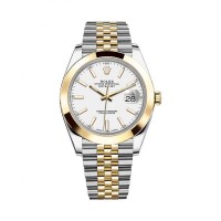 Rolex Datejust 41 126303 White Dial Steel and 18K Yellow Gold Jubilee replica Watch