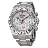 Rolex Cosmograph Daytona 116509 Meteorite Roman Dial Oyster Bracelet 18k White Gold replica Watch