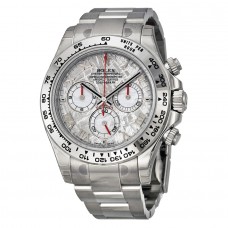 Rolex Cosmograph Daytona 116509 Meteorite Roman Dial Oyster Bracelet 18k White Gold replica Watch