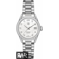 TAG Heuer Carrera Automatic Date 28mm Womens Diamond Pearl WAR2415.BA0776 replica watch