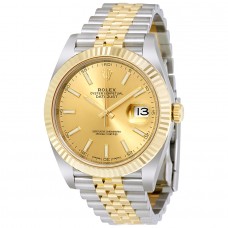2016 new Rolex Datejust 126333 Champagne Dial Steel and 18K Yellow Gold Jubilee replica Watch 
