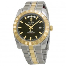 Tudor Dateand Day Classic Automatic Black Dial Stainless Steeland Yellow Gold 23013-BKSTT Replica Watch