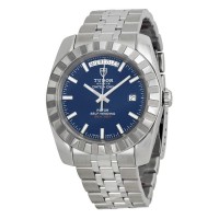 Tudor Dateand Day Classic Automatic Blue Dial Stainless Steel 23010-BLSSS Replica Watch