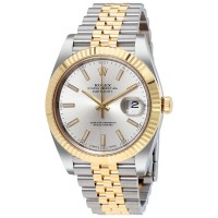 Rolex Datejust 41 126333 Silver Dial Steel and 18K Yellow Gold Jubilee replica Watch 