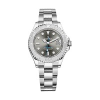 Rolex Yacht-Master 268622 Rhodium Dial Steel and Platinum Oyster Midsize replica Watch RSO
