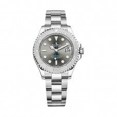 Rolex Yacht-Master 268622 Rhodium Dial Steel and Platinum Oyster Midsize replica Watch RSO