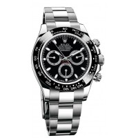 Rolex Cosmograph Daytona 116500 Black Dial Stainless Steel Oyster replica Watch